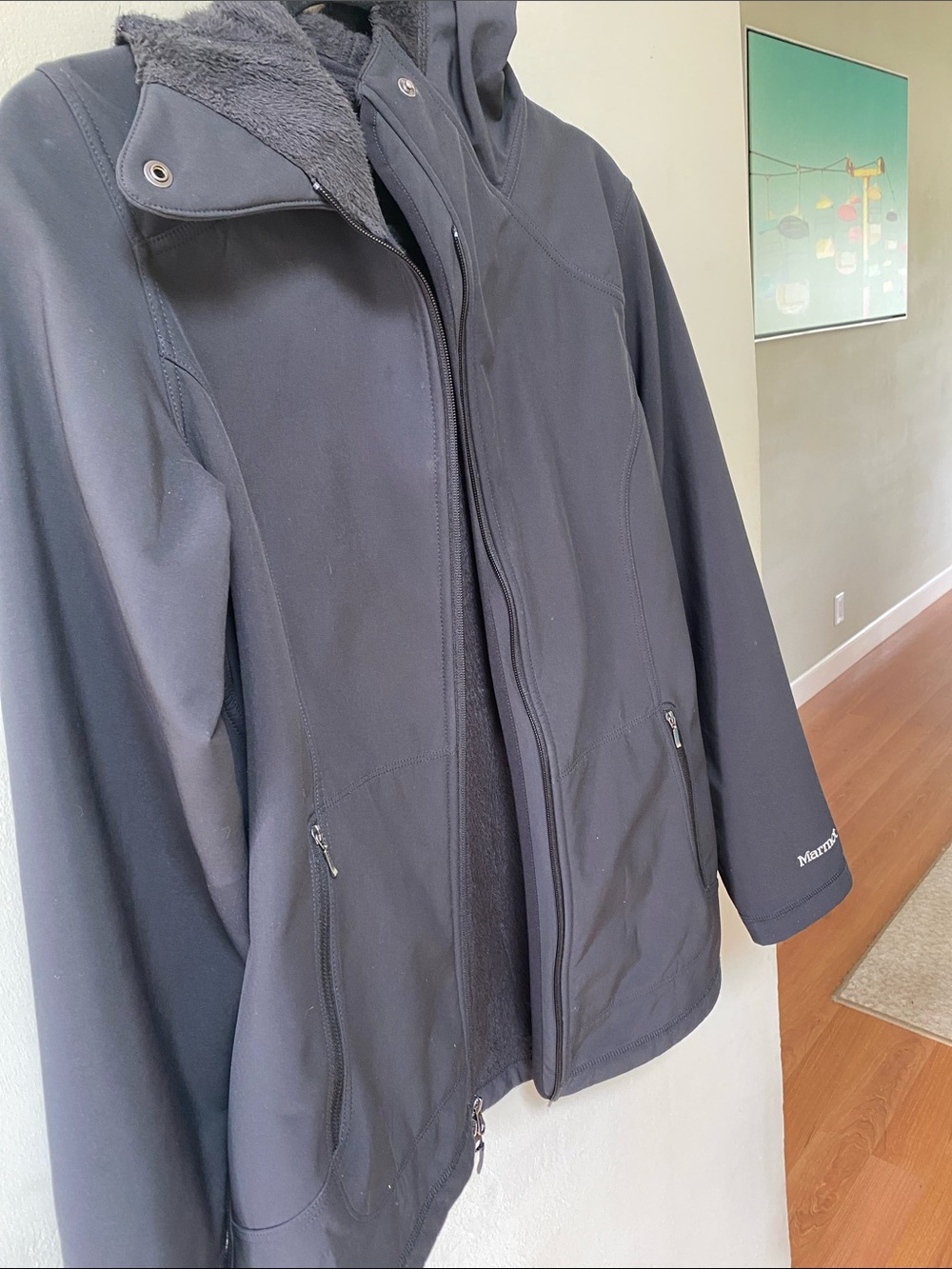 Marmot Women's black Fleece-Lined Utility Jacket. Medium